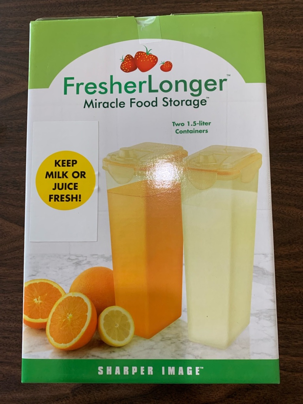 Sharper Image FresherLonger Food Storage Containers - Yellow & Light Yellow